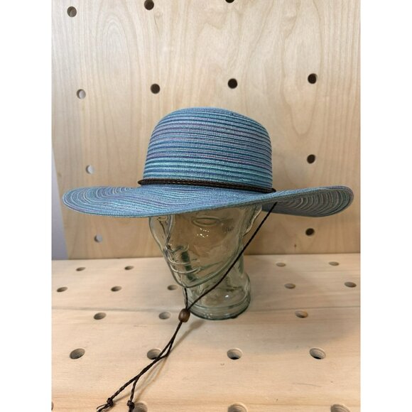 SunGrubbies Rachel UPF 50 Sun Hat Removable Chinstrap Purple Blue $59 Medium - Picture 5 of 11